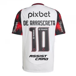 Maglia Calcio CR Flamengo 2025-26 Sponsor De Arrascaeta #10 Trasferta Uomo