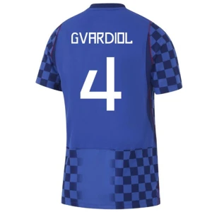 Maglia Calcio Croazia Josko Gvardiol #4 Mondiali 2026 Trasferta Uomo