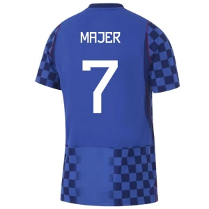 Maglia Calcio Croazia Majer #7 Mondiali 2026 Trasferta Uomo