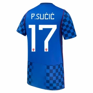 Maglia Calcio Croazia P. Sucic #17 Mondiali 2026 Trasferta Uomo