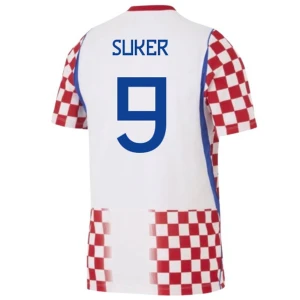 Maglia Calcio Croazia Suker #9 Mondiali 2026 Prima Uomo