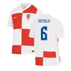 Maglia Calcio Croazia Sutalo #6 Europei 2024 Prima Uomo