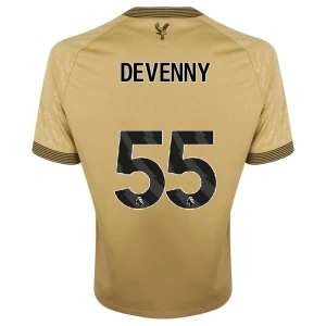 Maglia Calcio Crystal Palace 2025-26 Devenny #55 Trasferta Uomo
