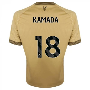 Maglia Calcio Crystal Palace 2025-26 Kamada #18 Trasferta Uomo