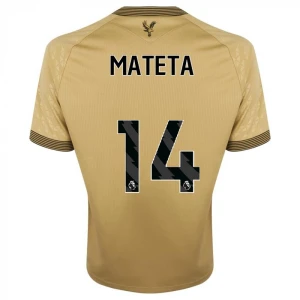 Maglia Calcio Crystal Palace 2025-26 Mateta #14 Trasferta Uomo