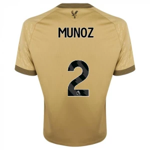 Maglia Calcio Crystal Palace 2025-26 Munoz #2 Trasferta Uomo