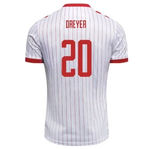 Maglia Calcio Danimarca 2026 Dreyer #20 Trasferta Uomo