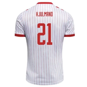 Maglia Calcio Danimarca 2026 Hjulmand #21 Trasferta Uomo