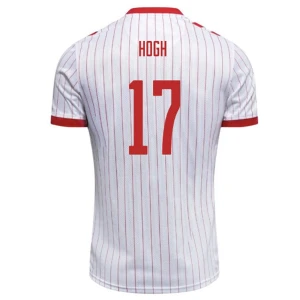 Maglia Calcio Danimarca 2026 Hogh #17 Trasferta Uomo