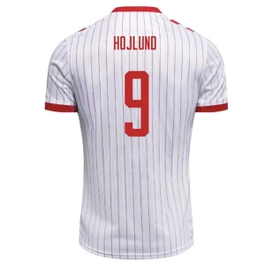 Maglia Calcio Danimarca 2026 Hojlund #9 Trasferta Uomo