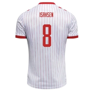Maglia Calcio Danimarca 2026 Isaksen #8 Trasferta Uomo