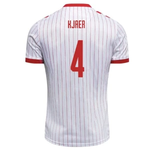 Maglia Calcio Danimarca 2026 Kjaer #4 Trasferta Uomo