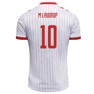 Maglia Calcio Danimarca 2026 M. Laudrup #10 Trasferta Uomo