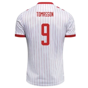 Maglia Calcio Danimarca 2026 Tomasson #9 Trasferta Uomo
