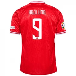Maglia Calcio Danimarca Rasmus Højlund #9 2024 Prima Uomo
