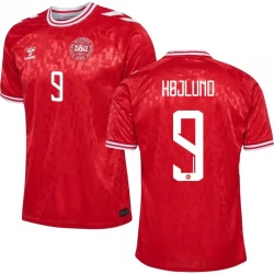 Maglia Calcio Danimarca Rasmus Højlund #9 Europei 2024 Prima Uomo