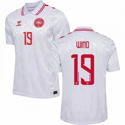 Maglia Calcio Danimarca Wind #19 Europei 2024 Trasferta Uomo
