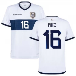 Maglia Calcio Ecuador Paez #16 Copa America 2024 Trasferta Uomo