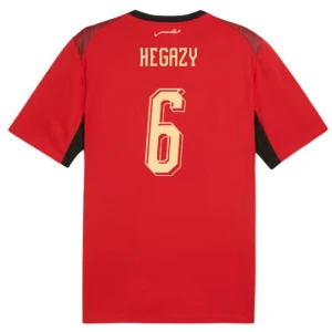 Maglia Calcio Egitto Hegazy #6 Mondiali 2026 Prima Uomo