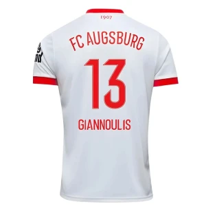 Maglia Calcio FC Augsburg Giannoulis #13 2025-26 Prima Uomo
