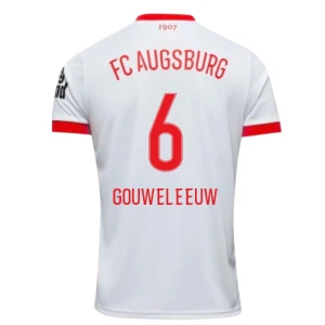 Maglia Calcio FC Augsburg Gouweleeuw #6 2025-26 Prima Uomo