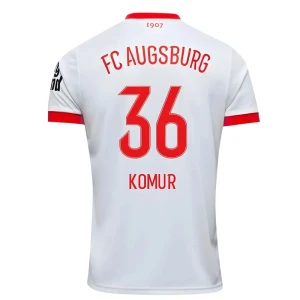 Maglia Calcio FC Augsburg Komur #36 2025-26 Prima Uomo