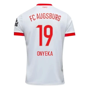Maglia Calcio FC Augsburg Onyeka #19 2025-26 Prima Uomo