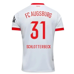 Maglia Calcio FC Augsburg Schlotterbeck #31 2025-26 Prima Uomo