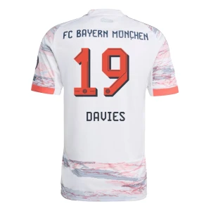 Maglia Calcio FC Bayern München 2025-26 Alphonso Davies #19 Trasferta Uomo