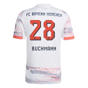 Maglia Calcio FC Bayern München 2025-26 Buchmann #28 Trasferta Uomo