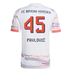 Maglia Calcio FC Bayern München 2025-26 Pavlovic #45 Trasferta Uomo