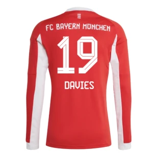 Maglia Calcio FC Bayern München Alphonso Davies #19 2025-26 Prima Uomo Manica Lunga