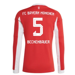 Maglia Calcio FC Bayern München Beckenbauer #5 2025-26 Prima Uomo Manica Lunga