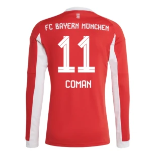 Maglia Calcio FC Bayern München Coman #11 2025-26 Prima Uomo Manica Lunga