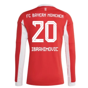 Maglia Calcio FC Bayern München Ibrahimovic #20 2025-26 Prima Uomo Manica Lunga