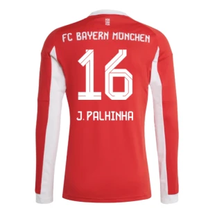 Maglia Calcio FC Bayern München J. Palhinha #16 2025-26 Prima Uomo Manica Lunga