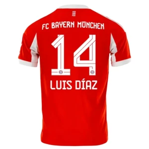 Maglia Calcio FC Bayern München Luis Diaz #14 2025-26 Prima Uomo