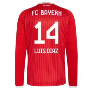 Maglia Calcio FC Bayern München Luis Diaz #14 2026-27 Prima Uomo Manica Lunga