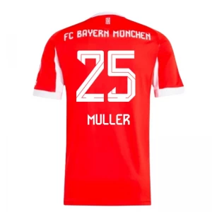Maglia Calcio FC Bayern München Muller #25 2025-26 Prima Uomo