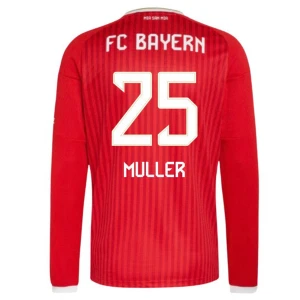 Maglia Calcio FC Bayern München Muller #25 2026-27 Prima Uomo Manica Lunga