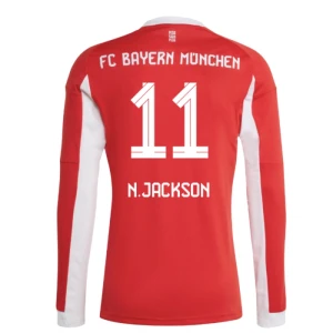 Maglia Calcio FC Bayern München N. Jackson #11 2025-26 Prima Uomo Manica Lunga