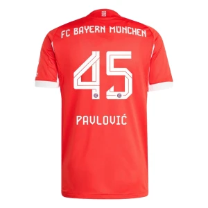 Maglia Calcio FC Bayern München Pavlovic #45 2025-26 Prima Uomo