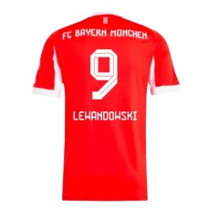 Maglia Calcio FC Bayern München Robert Lewandowski #9 2025-26 Prima Uomo