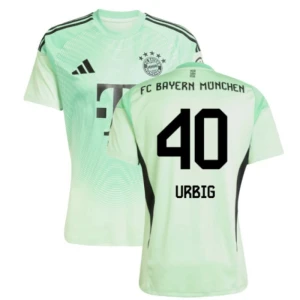 Maglia Calcio FC Bayern München Urbig #40 2025-26 Portiere Prima Uomo