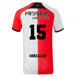 Maglia Calcio Feyenoord Gonzalez #15 2024-25 Prima Uomo