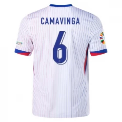 Maglia Calcio Francia Camavinga #6 Europei 2024 Trasferta Uomo