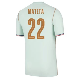 Maglia Calcio Francia Mateta #22 Mondiali 2026 Trasferta Uomo