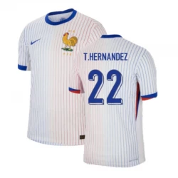 Maglia Calcio Francia T. Hernandez #22 Europei 2024 Trasferta Uomo