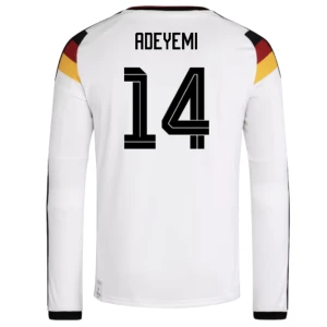 Maglia Calcio Germania Adeyemi #14 Mondiali 2026 Prima Uomo Manica Lunga