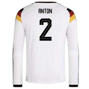 Maglia Calcio Germania Anton #2 Mondiali 2026 Prima Uomo Manica Lunga